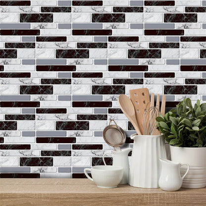 9/27/54PCS Mosaic Brick Tile Stickers for Bathroom Kitchen Wallpaper Waterproof Self-Adhesive DIY Wall Sticker Home Decor Decal